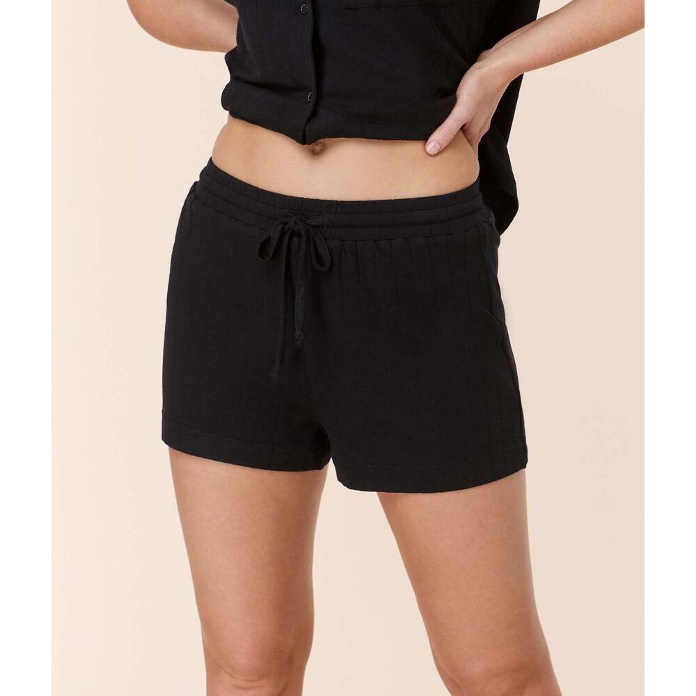 Andie The Short - Wide Rib - Black Size XLBLACK / XL